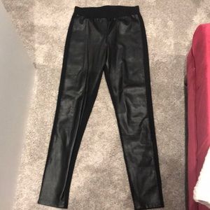 Faux leather leggings